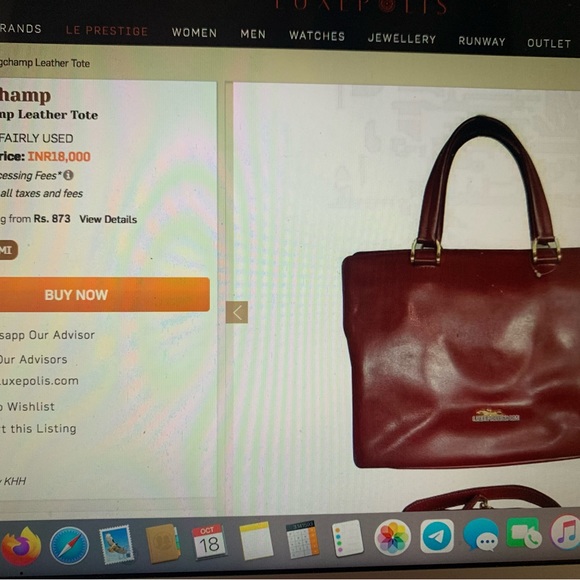 PLUM RED LONGCHAMP MINIMAL BEAUTY: crossbody, spacious, feminine. Leather bag. - Picture 15 of 17